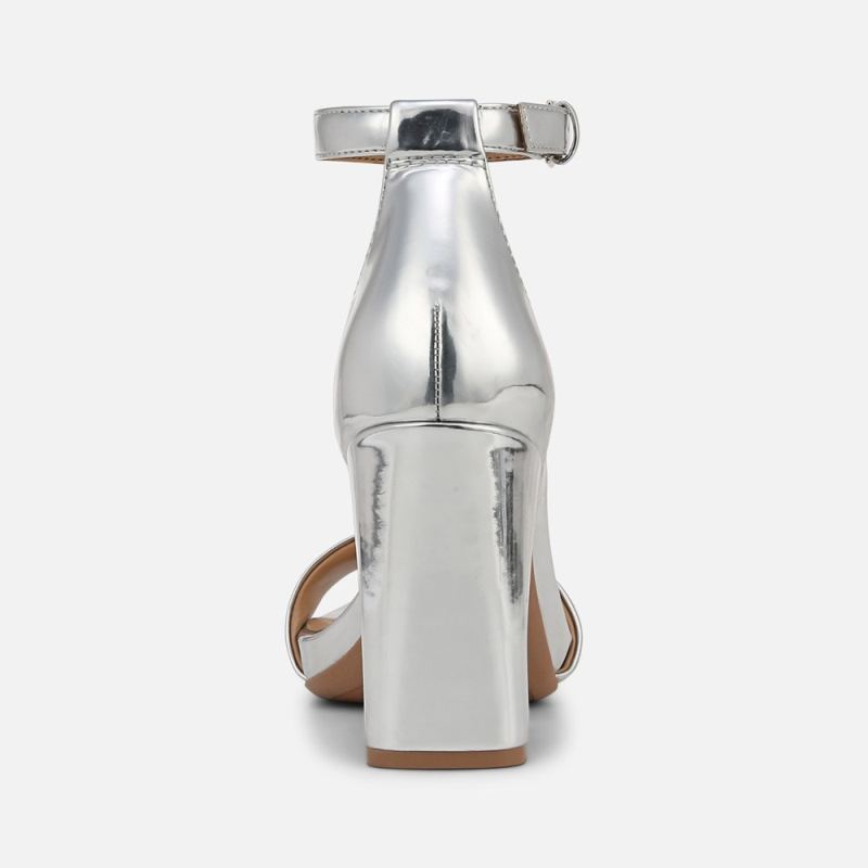 Naturalizer Women's Joy Dress Sandal - Silver Faux Leather