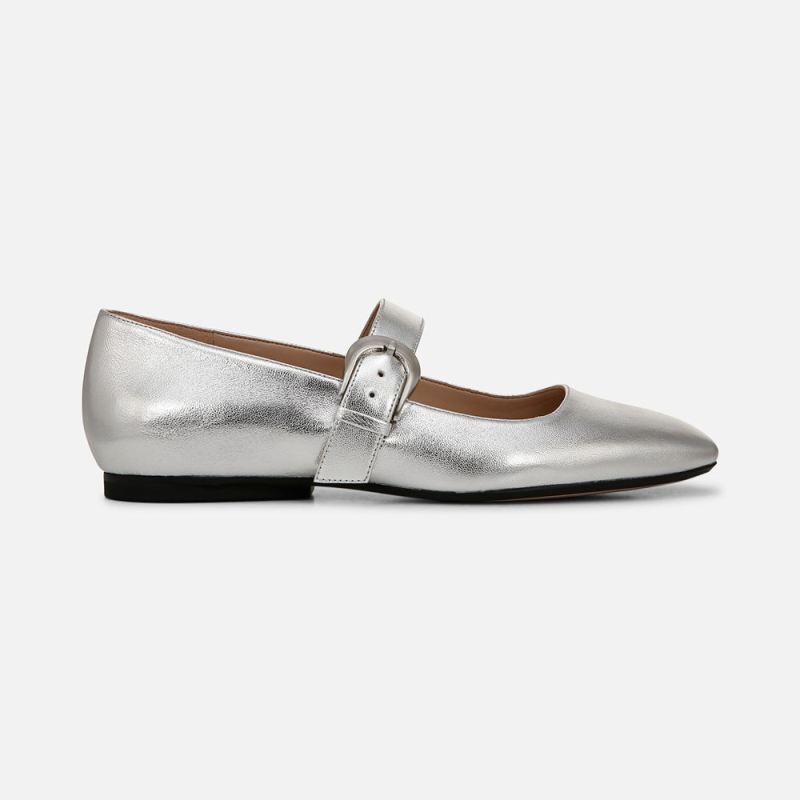 Naturalizer Women's 27 EDIT Carter Mary Jane - Silver Leather
