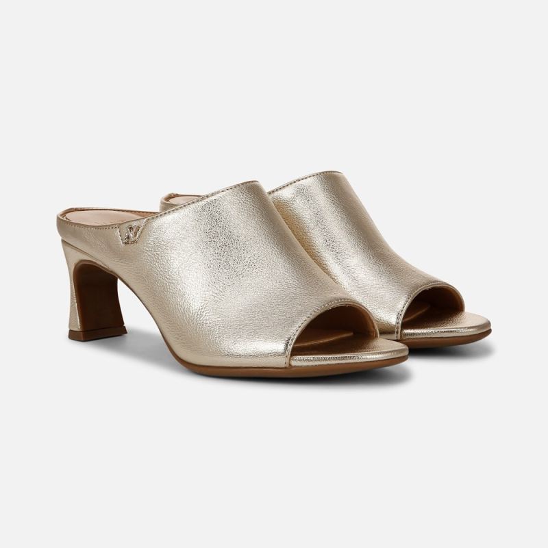 Naturalizer Women's Imogen Dress Sandal - Champagne Faux Leather