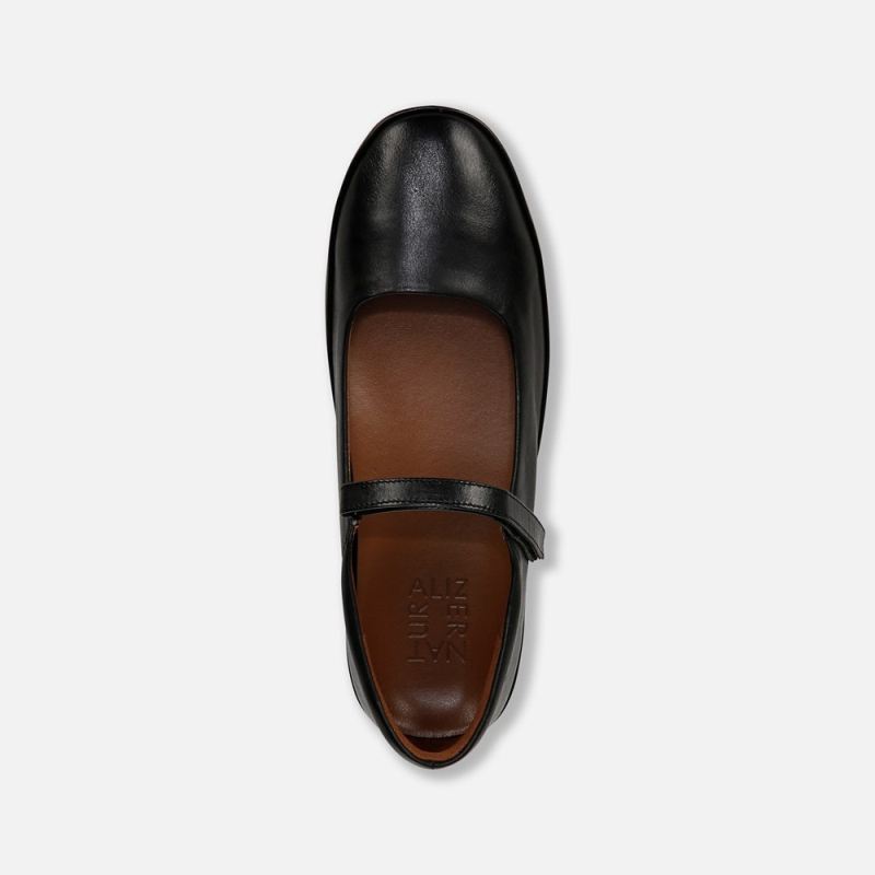 Naturalizer Women's Behold Mary Jane Flat - Black Leather
