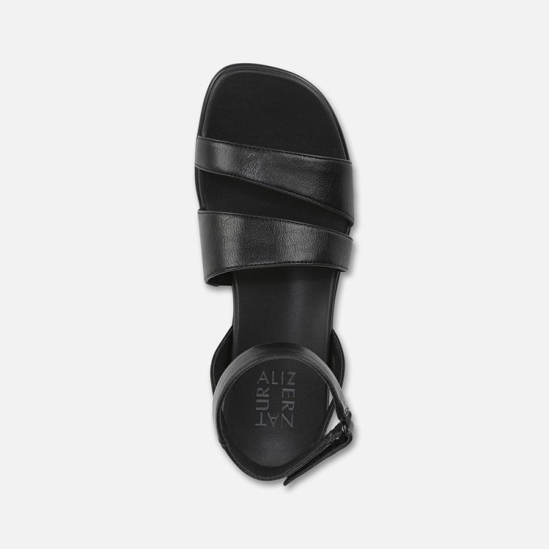 Naturalizer Women's Effie Sandal - Black Faux Leather