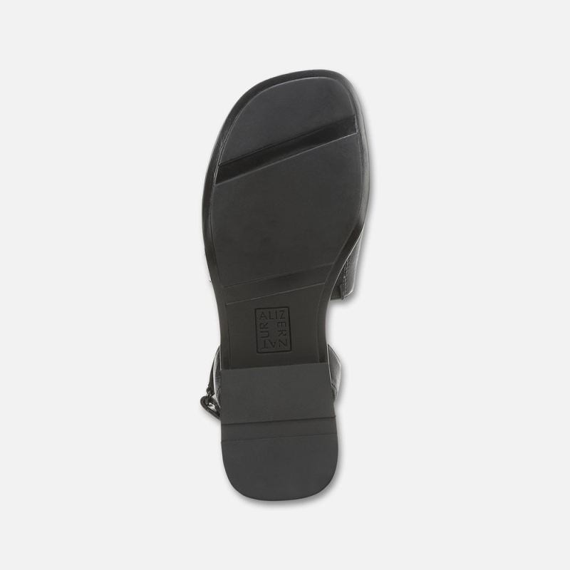 Naturalizer Women's Effie Sandal - Black Faux Leather
