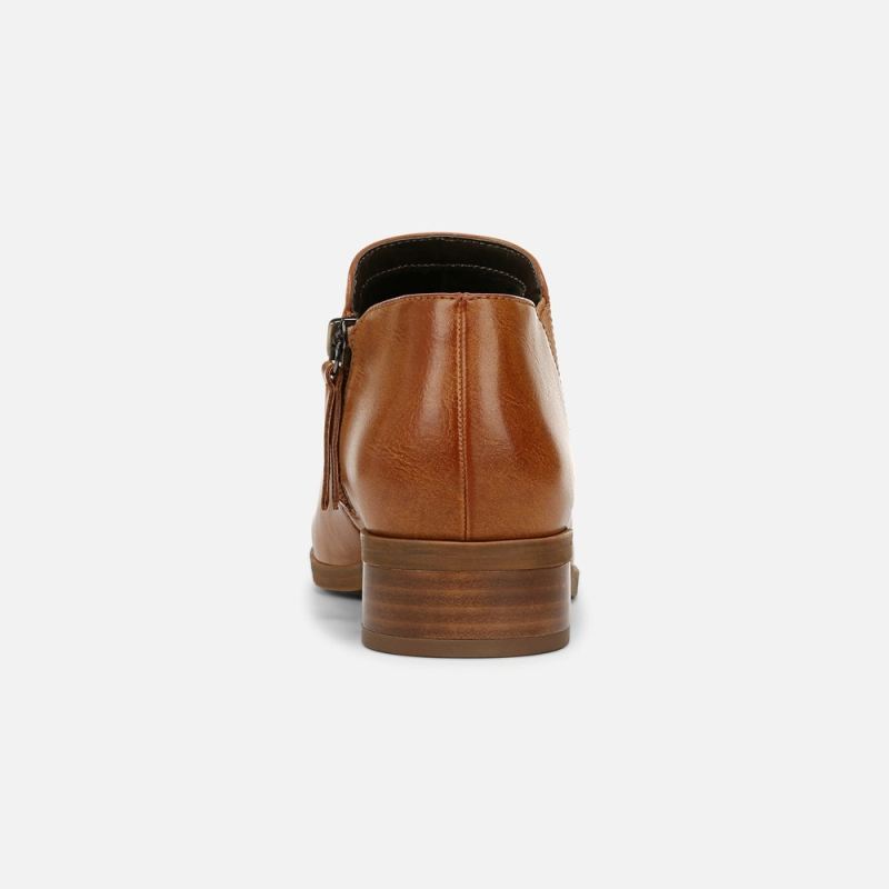 Naturalizer Women's SOUL Respect Ankle Bootie - Gingerbread Brown Faux Leather