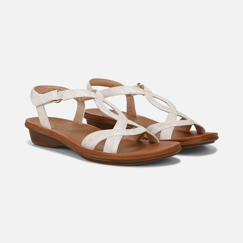 Naturalizer Women's SOUL Solo Sandal - Beige Snake