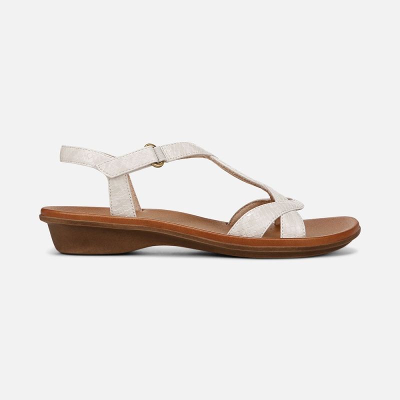 Naturalizer Women's SOUL Solo Sandal - Beige Snake