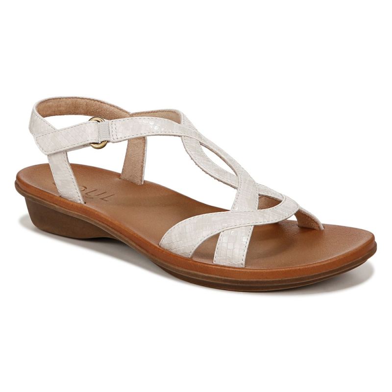 Naturalizer Women's SOUL Solo Sandal - Beige Snake