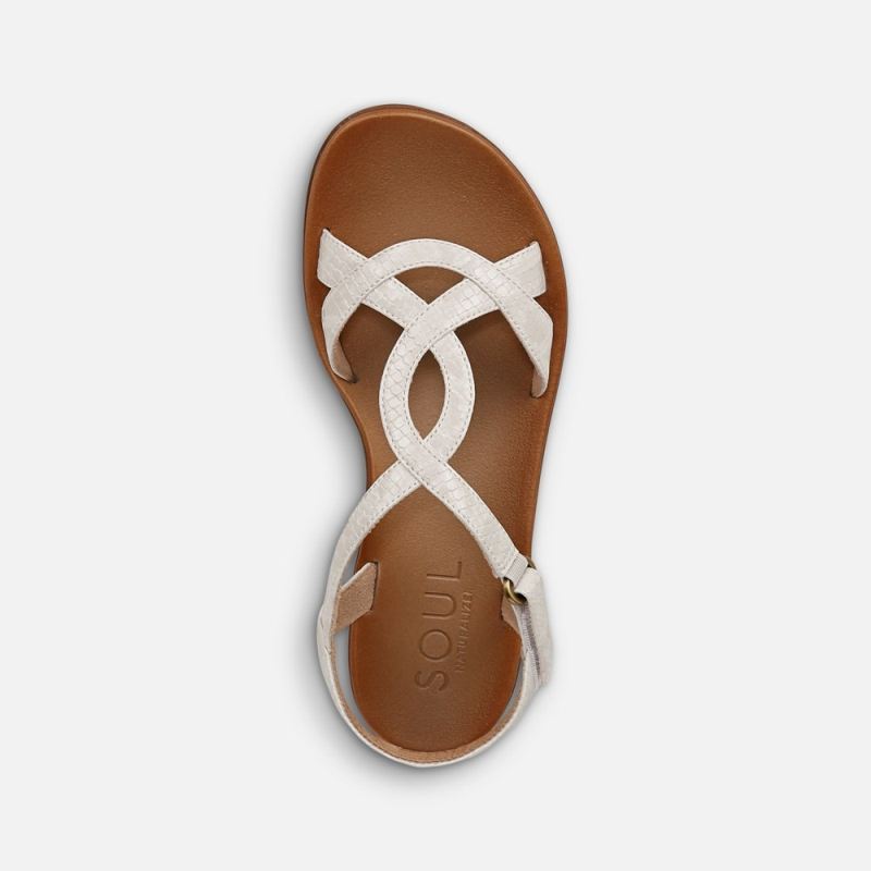 Naturalizer Women's SOUL Solo Sandal - Beige Snake