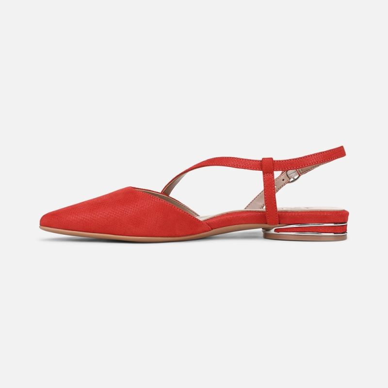Naturalizer Women's Hawaii Slingback Flat - Maserati Red Suede