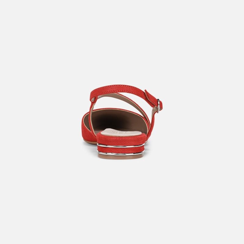 Naturalizer Women's Hawaii Slingback Flat - Maserati Red Suede