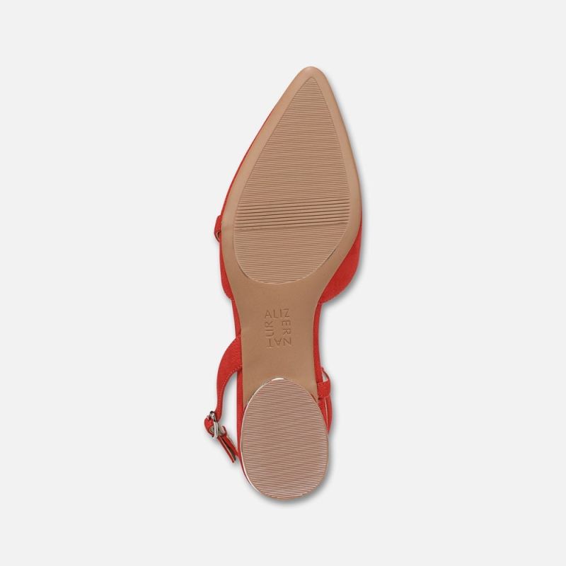 Naturalizer Women's Hawaii Slingback Flat - Maserati Red Suede