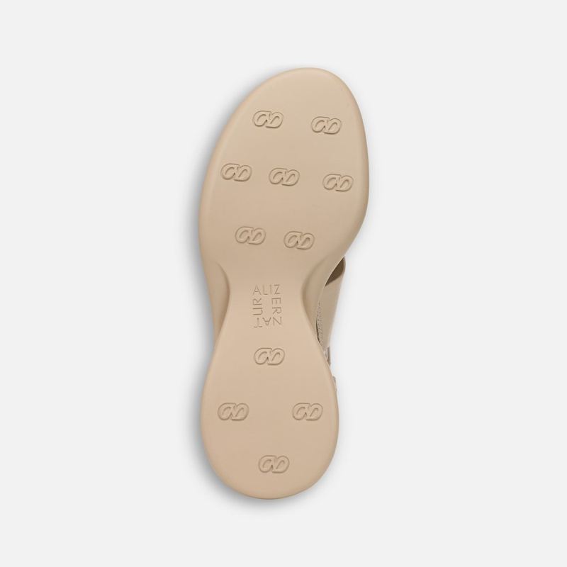 Naturalizer Women's Lillian Slingback Sandal - Coastal Tan Faux Leather