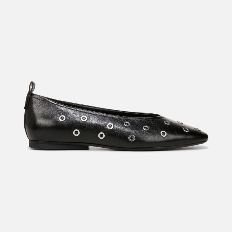 Naturalizer Women's 27 Edit Carla Flat - Black Leather Stud