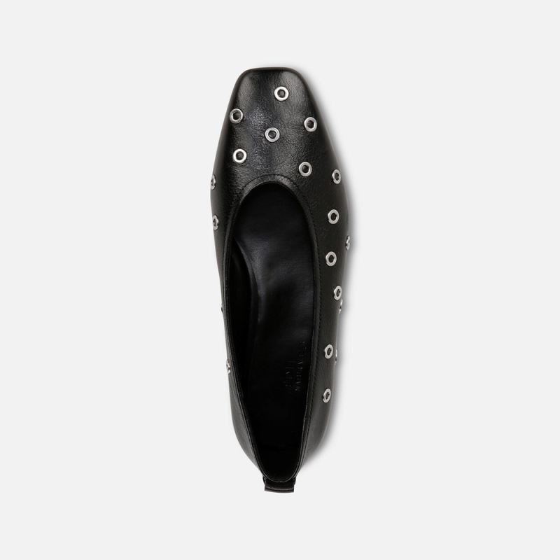 Naturalizer Women's 27 Edit Carla Flat - Black Leather Stud