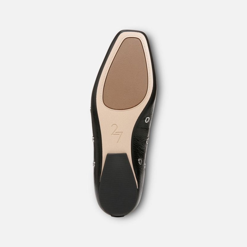 Naturalizer Women's 27 Edit Carla Flat - Black Leather Stud