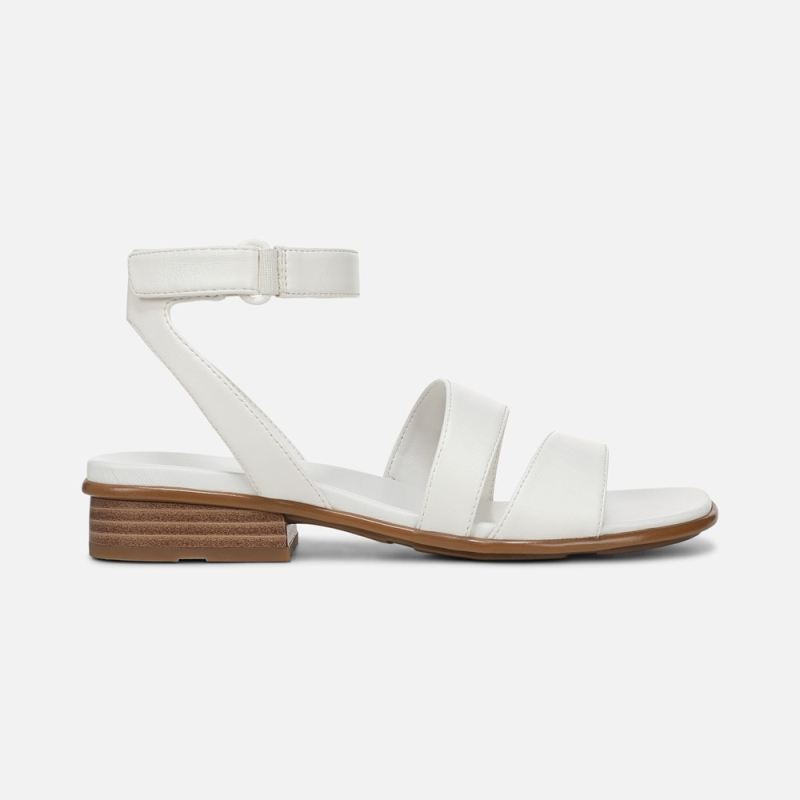 Naturalizer Women's Effie Sandal - White Faux Leather