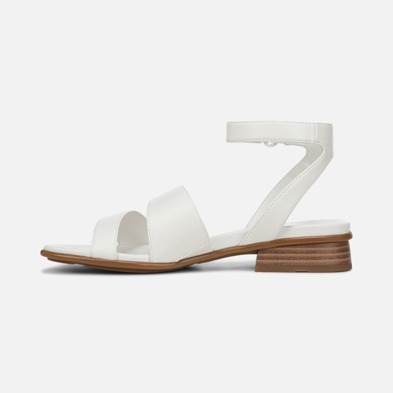 Naturalizer Women's Effie Sandal - White Faux Leather