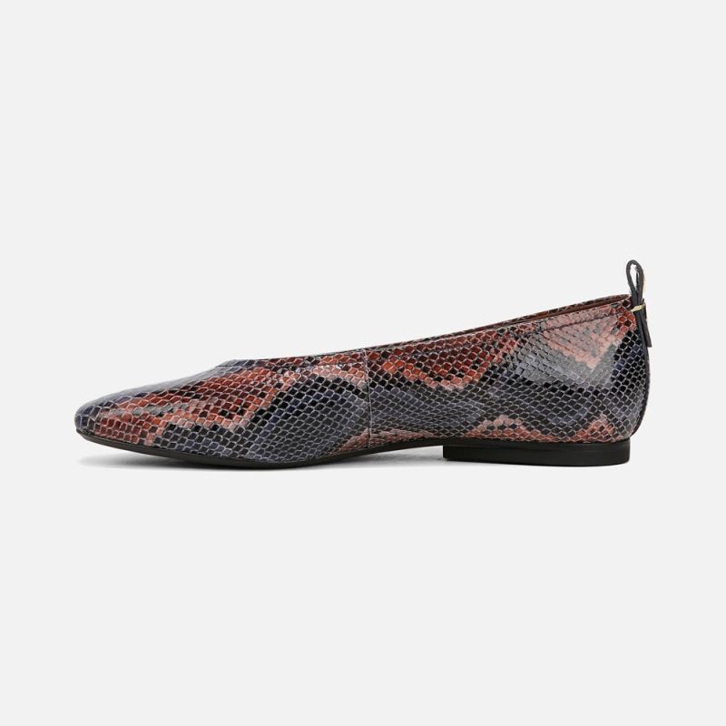 Naturalizer Women's 27 Edit Carla Flat - Blue Snake Print Leather