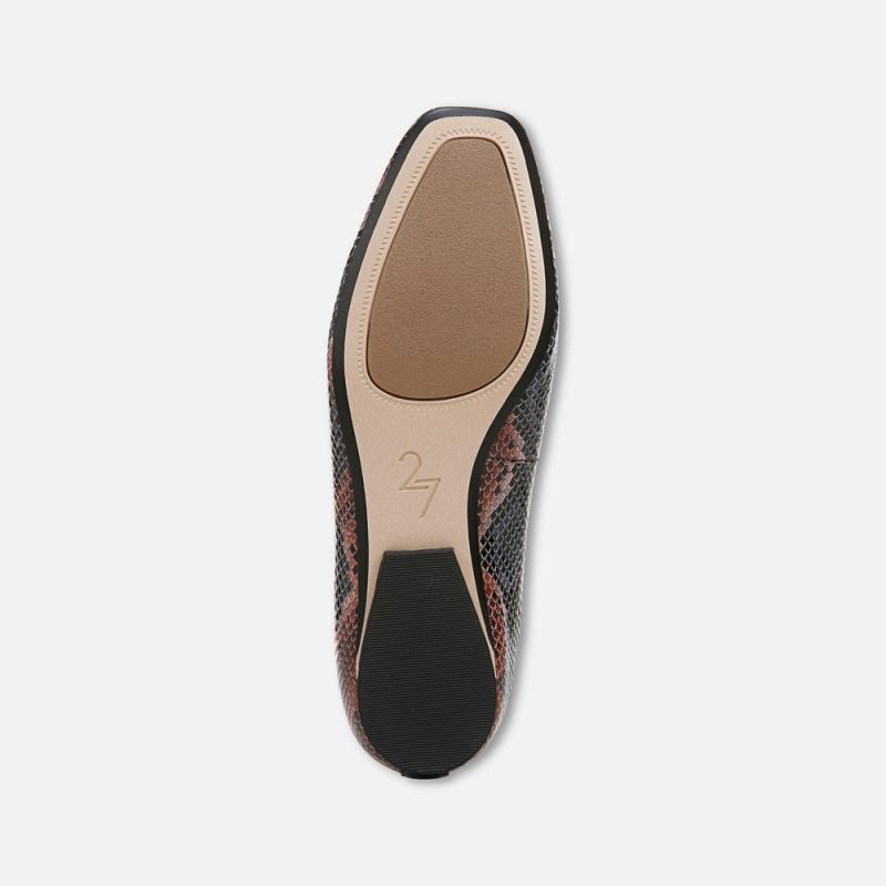 Naturalizer Women's 27 Edit Carla Flat - Blue Snake Print Leather