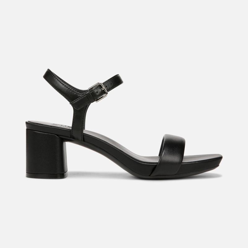 Naturalizer Women's Izzy Dress Sandal - Black Leather