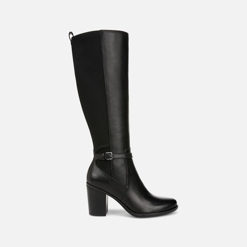 Naturalizer Women's Kalina Stretch Knee High Boot - Black Leather \u0026 Fabric
