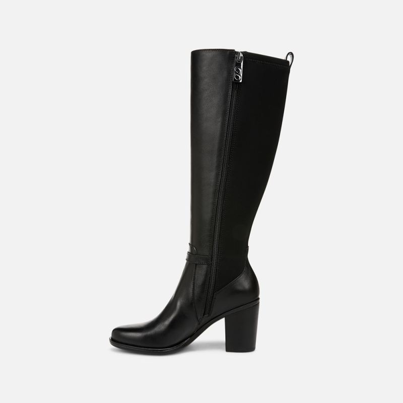 Naturalizer Women's Kalina Stretch Knee High Boot - Black Leather \u0026 Fabric
