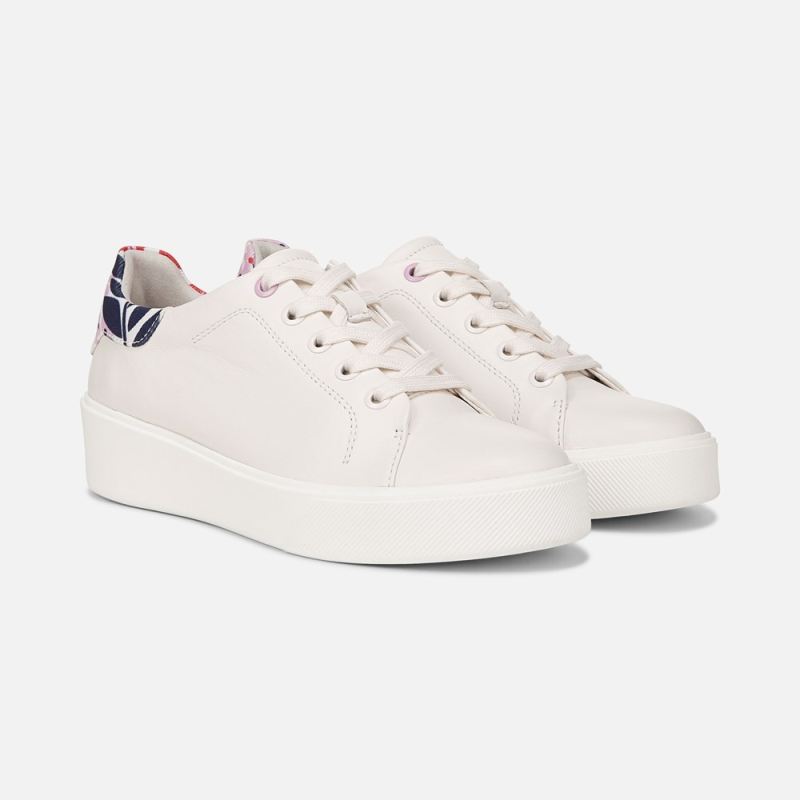 Naturalizer Women's Morrison 2.0 Lace Up Sneaker - White Lilac Leather