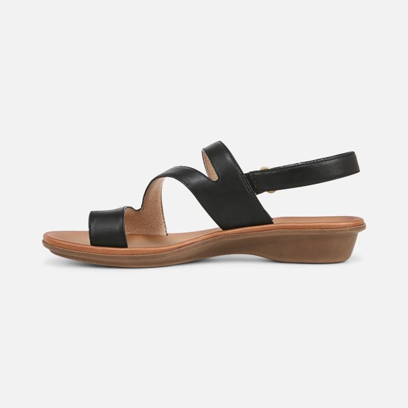 Naturalizer Women's Soul Shakina Sandal - Black Faux Leather