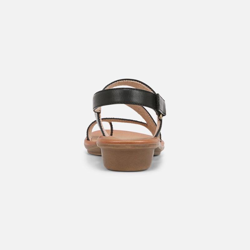 Naturalizer Women's Soul Shakina Sandal - Black Faux Leather
