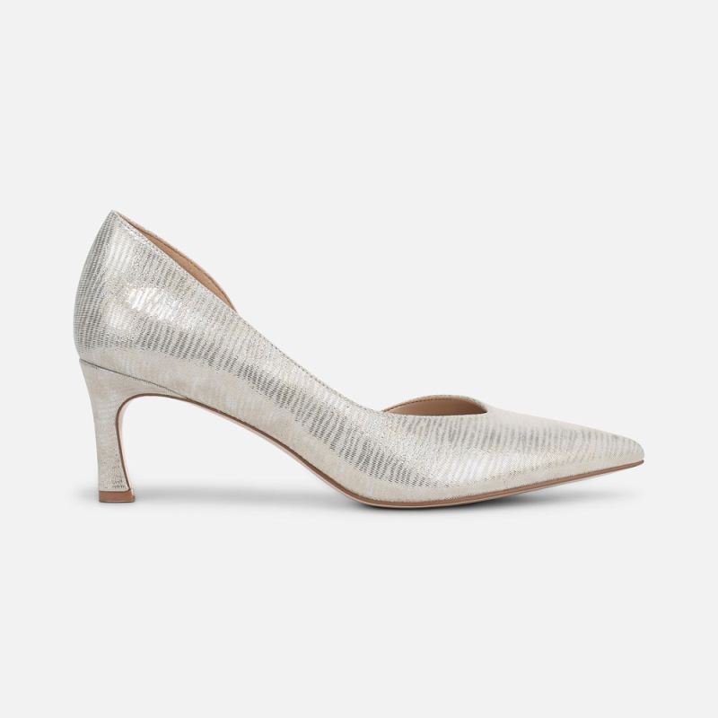 Naturalizer Women's 27 Edit Faith Pump - Warm Silver Leather
