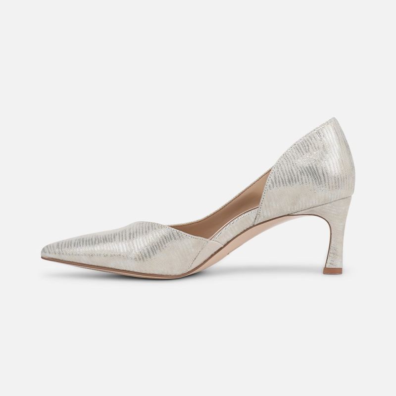 Naturalizer Women's 27 Edit Faith Pump - Warm Silver Leather