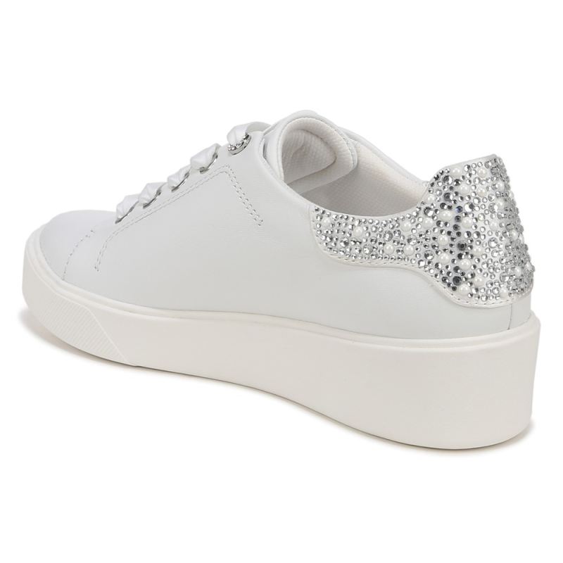 Naturalizer Women's Morrison Bliss Lace Up Sneaker - White Leather