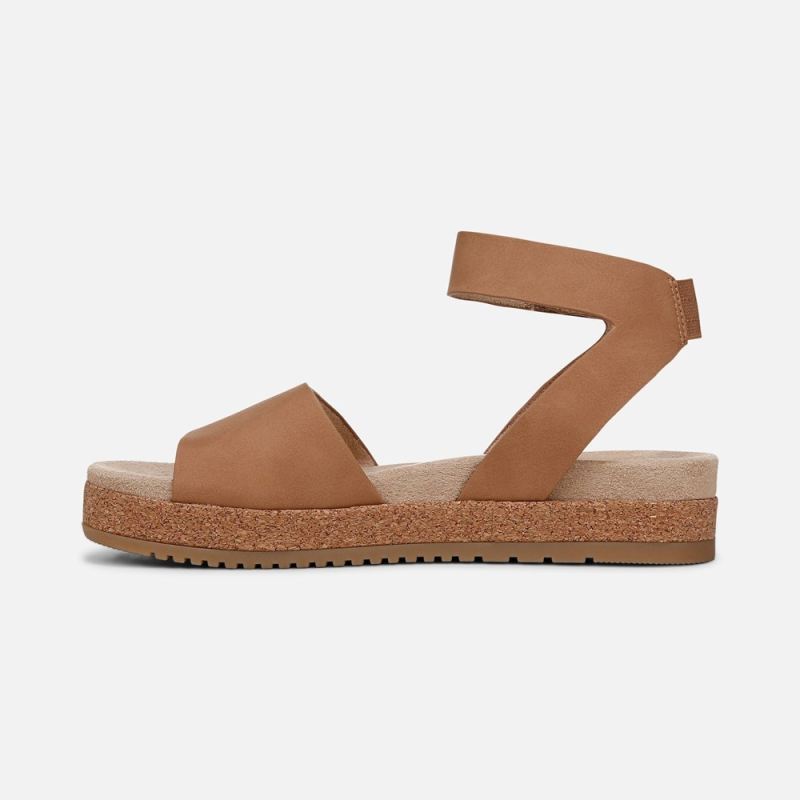 Naturalizer Women's SOUL Deara Sandal - Cookie Dough Faux Leather