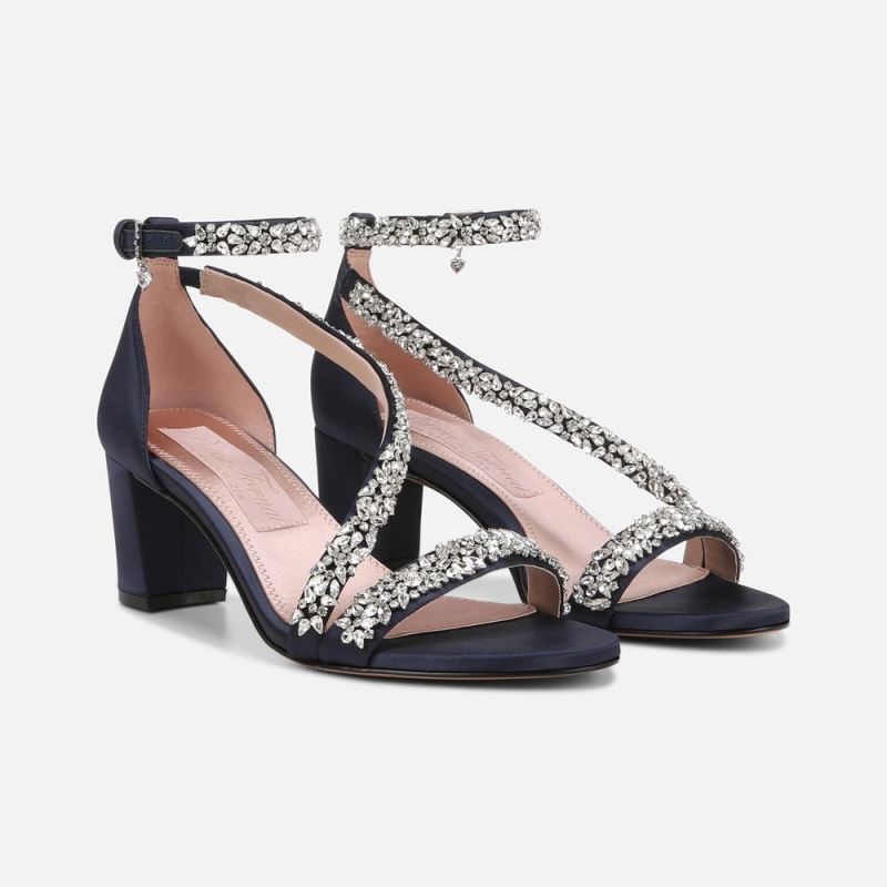 Naturalizer Women's Ahava Dress Sandal - Midnight Blue Fabric