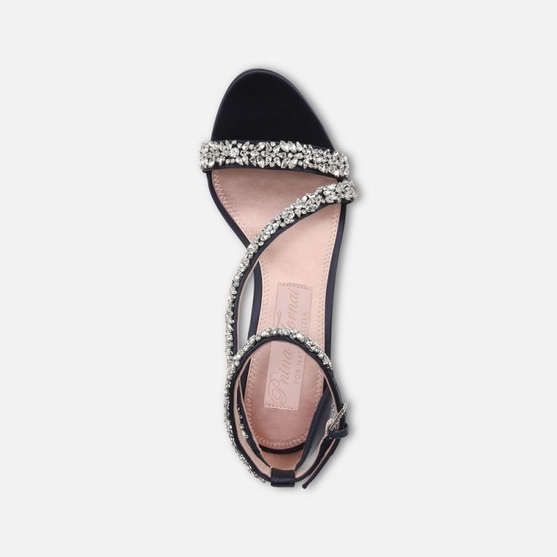 Naturalizer Women's Ahava Dress Sandal - Midnight Blue Fabric