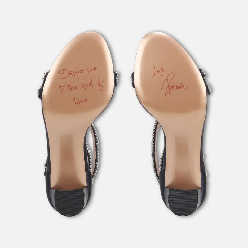 Naturalizer Women's Ahava Dress Sandal - Midnight Blue Fabric