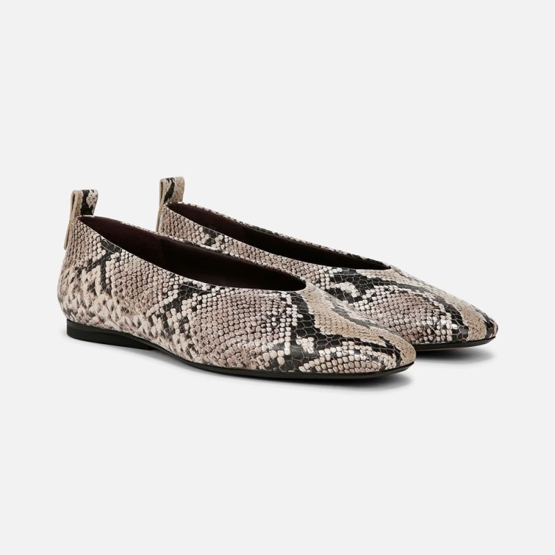 Naturalizer Women's 27 Edit Carla Flat - Snake Pattern Leather