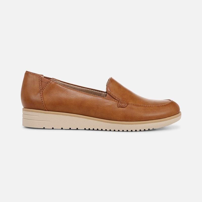 Naturalizer Women's SOUL Idea Moc Loafer - Gingerbread Brown Faux Leather