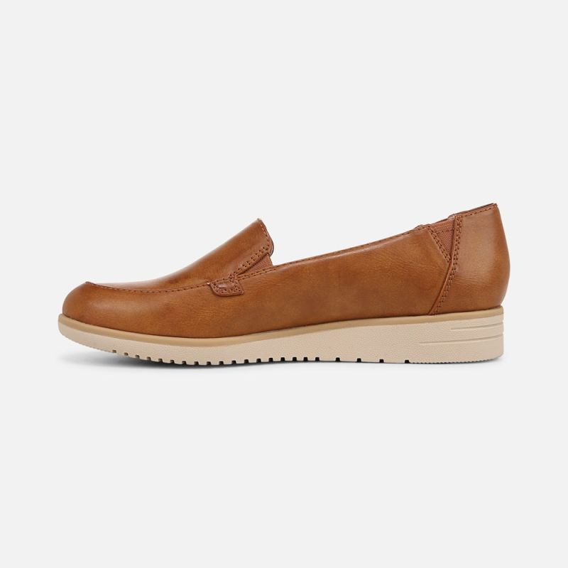 Naturalizer Women's SOUL Idea Moc Loafer - Gingerbread Brown Faux Leather