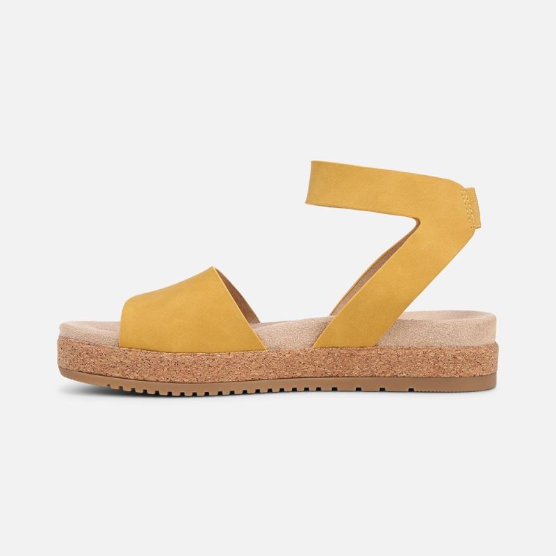 Naturalizer Women's SOUL Deara Sandal - Yellow Faux Leather