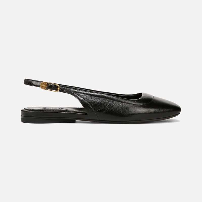 Naturalizer Women's 27 EDIT Cadence Slingback Flat - Black Leather