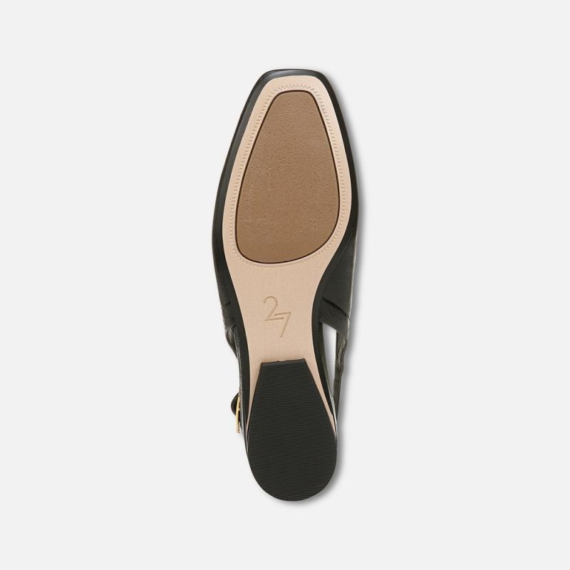 Naturalizer Women's 27 EDIT Cadence Slingback Flat - Black Leather