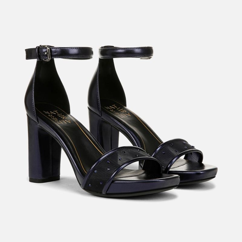 Naturalizer Women's Joy Dress Sandal - Midnight Blue Leather
