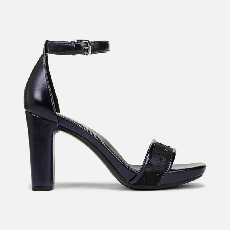 Naturalizer Women's Joy Dress Sandal - Midnight Blue Leather