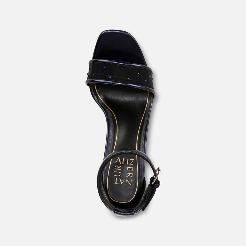 Naturalizer Women's Joy Dress Sandal - Midnight Blue Leather