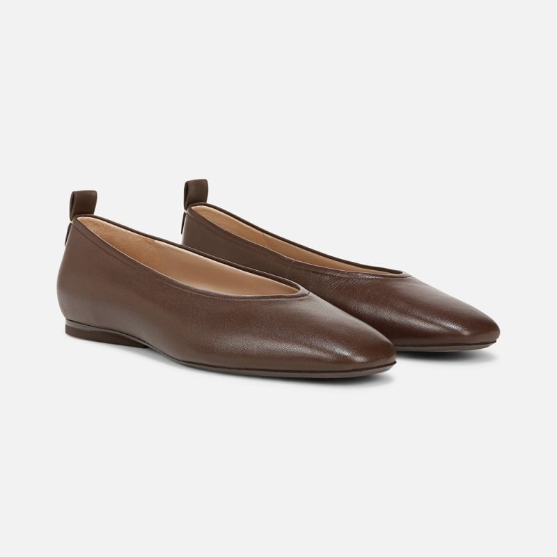 Naturalizer Women's 27 Edit Carla Flat - Chocolate Leather