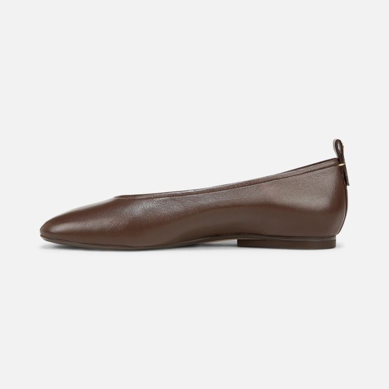 Naturalizer Women's 27 Edit Carla Flat - Chocolate Leather